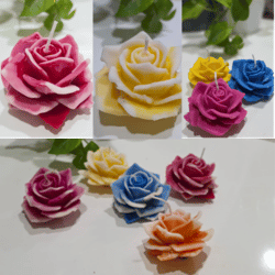 Auralis Handmade Bloomed Rose Candle
