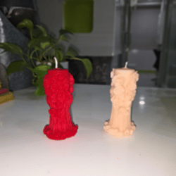 Auralis Handmade Rose Pillar Candle