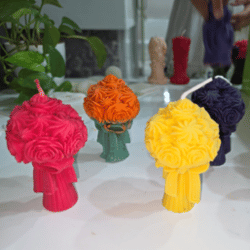 Auralis Handmade Flower Bouquet Candle